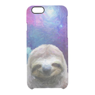 Funny Sloth Meme On Galaxy Clear iPhone 6/6S Case
