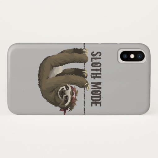 Funny Sloth Mode Phone Case | Zazzle