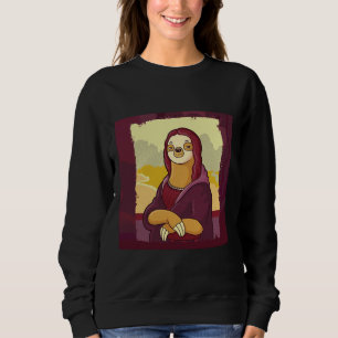 Funny Sloth Monalisa Sweatshirt