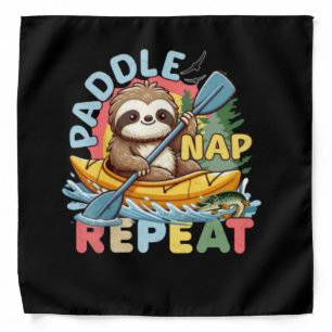 Funny Sloth Outdoor - Kayaking Sloth Bandana