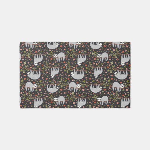 Funny Sloth Pattern Rug