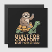 Funny Sloth Riding Turtle (Front/Back)