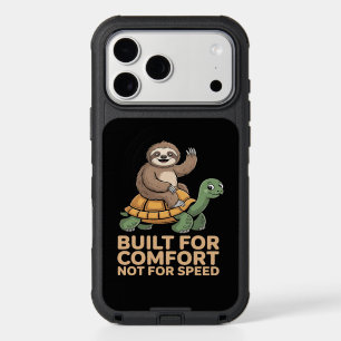 Funny Sloth Riding Turtle iPhone 17 Pro Max Case