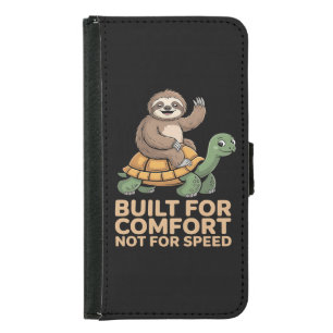 Funny Sloth Riding Turtle Samsung Galaxy S5 Wallet Case