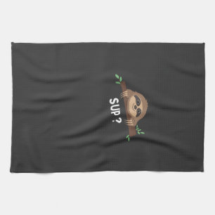 Funny Sloth Saying _ Sloth Costume _ Pet Animal Sl Kitchen Towel