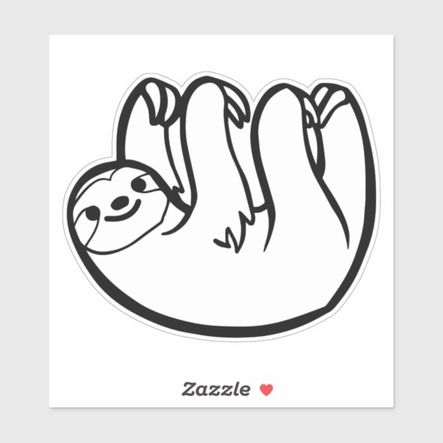 Funny Sloth Sticker (Sheet)