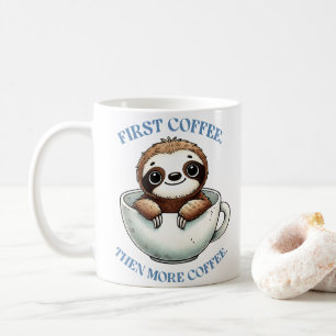 Funny Sloth Sublimation Coffee Mug