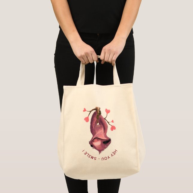 Funny Sloth Tote Bag (Front (Product))