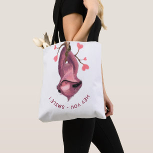 Funny Sloth Tote Bag - Custom Text