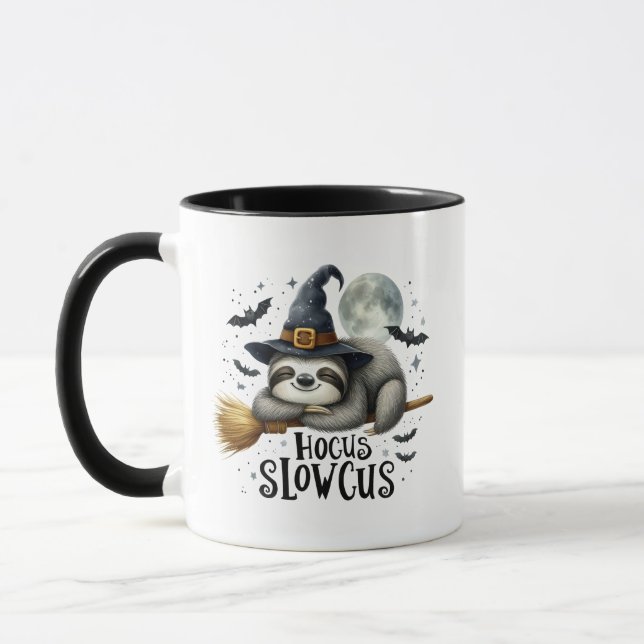 Funny sloth word art mug (Left)