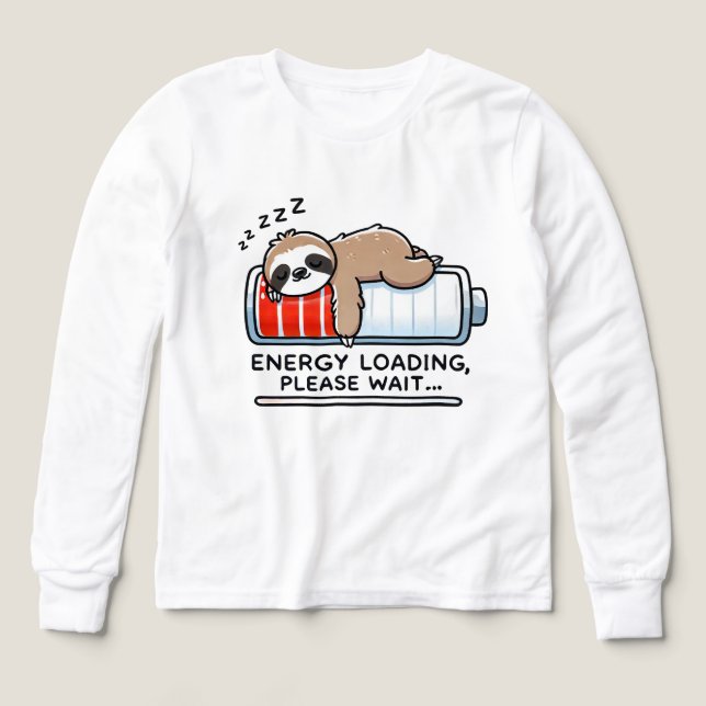 Funny sloth word art unisex  Tri-Blend shirts (Design Front)