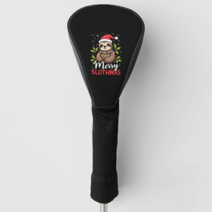 Funny Sloth Xmas Lights Merry Slothmas Sloth Chris Golf Head Cover