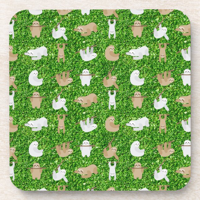 funny sloths drink coaster (Front)