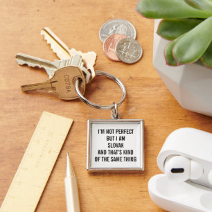 Funny Slovakia Pride I Am Slovak Keychain