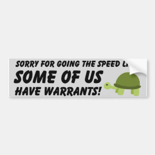 Funny Slow Driver Safety Bumper Sticker