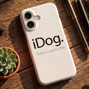 Funny Small Breed Dog Owner Joke - iDog iPhone 17 Case
