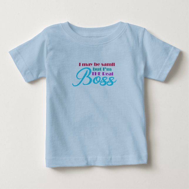 Funny Small But I'm The Real Boss T-shirt Toddler (Front)
