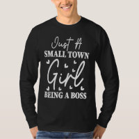Funny Small City Women's Little Town Boss Countrys