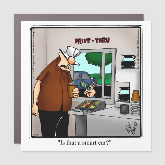 Funny Smart Car Humor Magnet (Front)