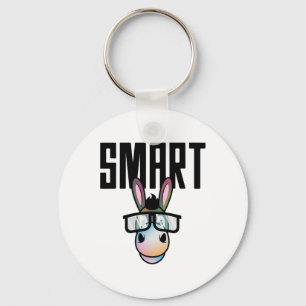 Funny Smart Donkey Horseback Riding Lover Gift For Keychain