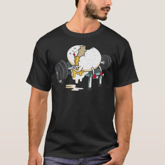 Funny Smashed Egg Fitness Gym Barbells Lifting Wor T-Shirt