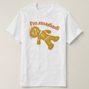 Funny Smashed Gingerbread Christmas T-Shirt