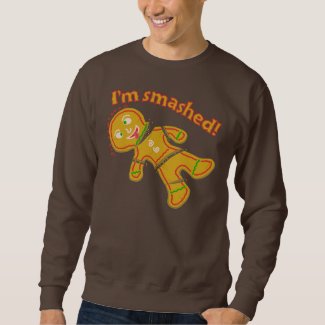 Funny Smashed Beer Gingerbread Ugly Christmas Sweater