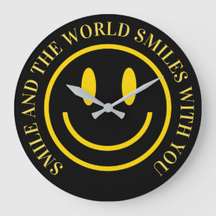 Funny Smile Face Wall Clocks