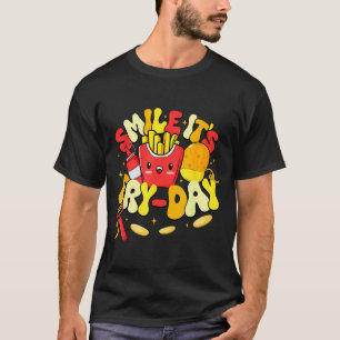 Funny Smile Its Fry-day Kids Men Women Friday  T-Shirt