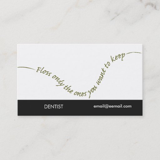 Customizable Dentist Oral Care Business Card Template