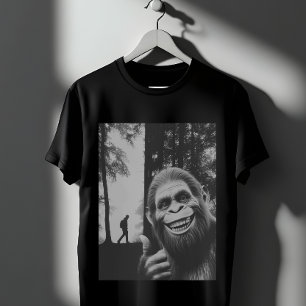 Funny Smiling Bigfoot Thumbs Up Sasquatch T-Shirt