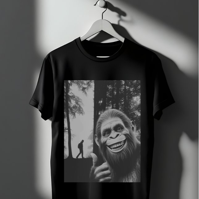 Funny Smiling Bigfoot Thumbs Up Sasquatch T-Shirt (Creator Uploaded)