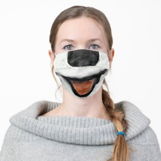 Funny Smiling Dog Cloth Face Mask