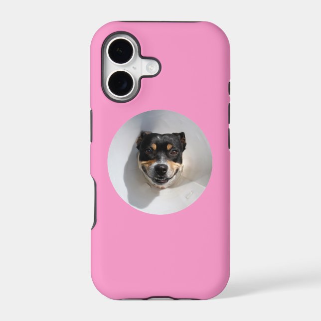 Funny smiling dog iphone case (Back)