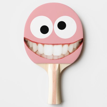 Funny Smiling Face Ping Pong Paddle