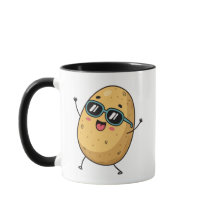 Funny Smiling Potato Mug – Cute & Silly Cartoon Co