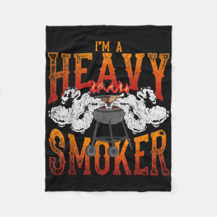 Funny Smoked Meat Lover Bbq Chef Grillmaster Gift Fleece Blanket