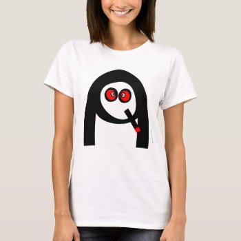 Funny Smoking Nun T-shirt by StrangeStore at Zazzle