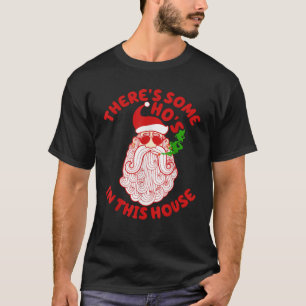 Funny Smoking Weed Santa Christmas Costume Men Wom T-Shirt