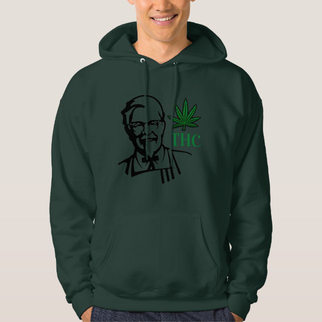 Funny Smoking Weeds Leaf THC 3D Printing Pullovers (Front)
