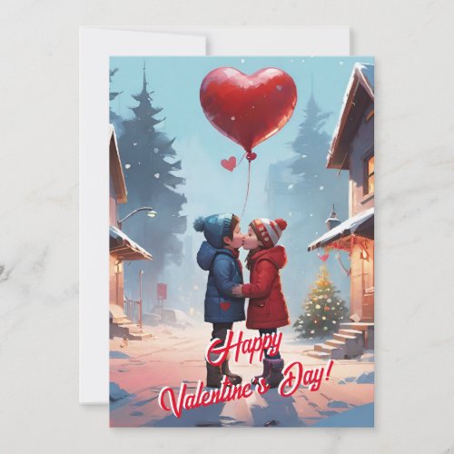 Funny Smooch kiss Personalized Valentines Day Holiday Card