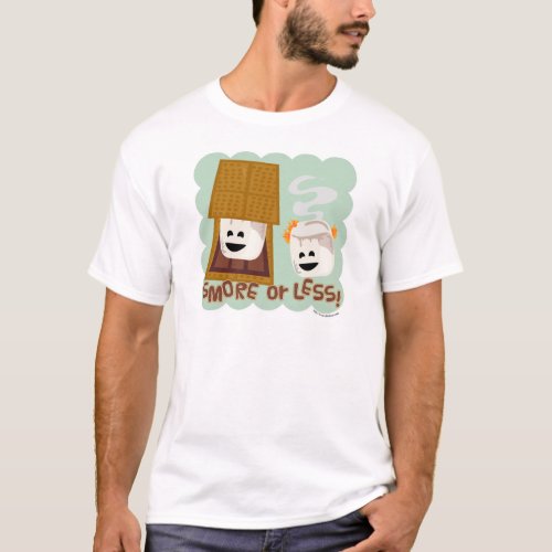 Funny Smore or Less Cute Camp Cartoon T_Shirt
