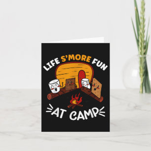 Funny Smores Camping Campfire Marshmallow Life Smo Card
