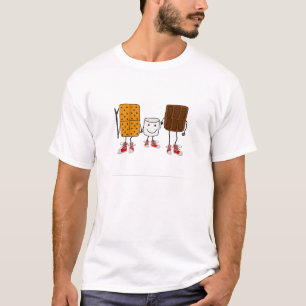 Funny Smores Characters Cartoon T-Shirt
