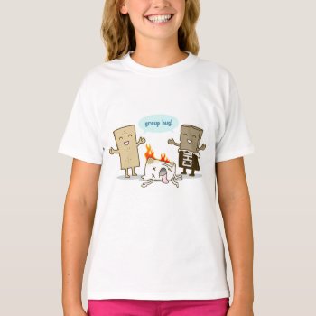 Funny - S'mores Group Hug T-shirt by RobotFace at Zazzle