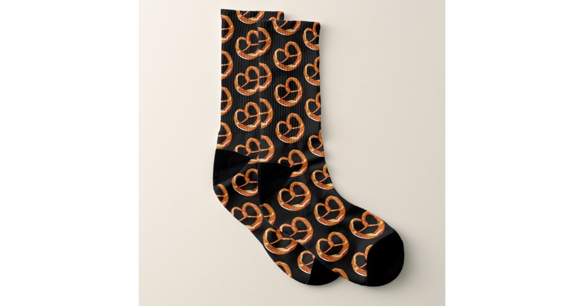 Funny Snack Food Lover Oktoberfest Salted Pretzels Socks Zazzle Com
