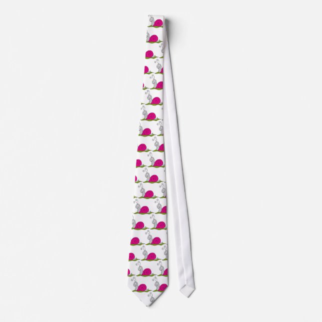 funny snail neck tie (Front)
