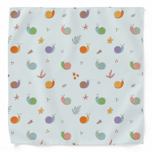 Funny snails bandana