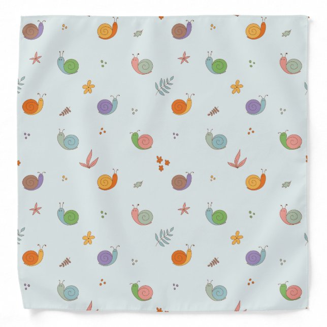 Funny snails bandana (Front)