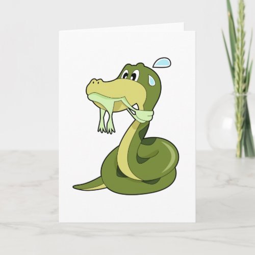 Funny Snake Card